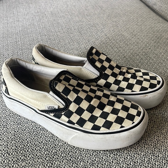 Vans Shoes - VANS checked slip ons